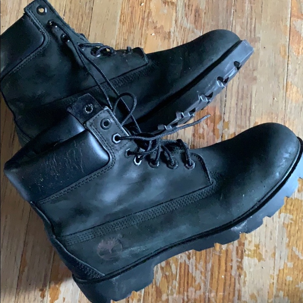 BLACK MENS TIMBERLAND BOOTS